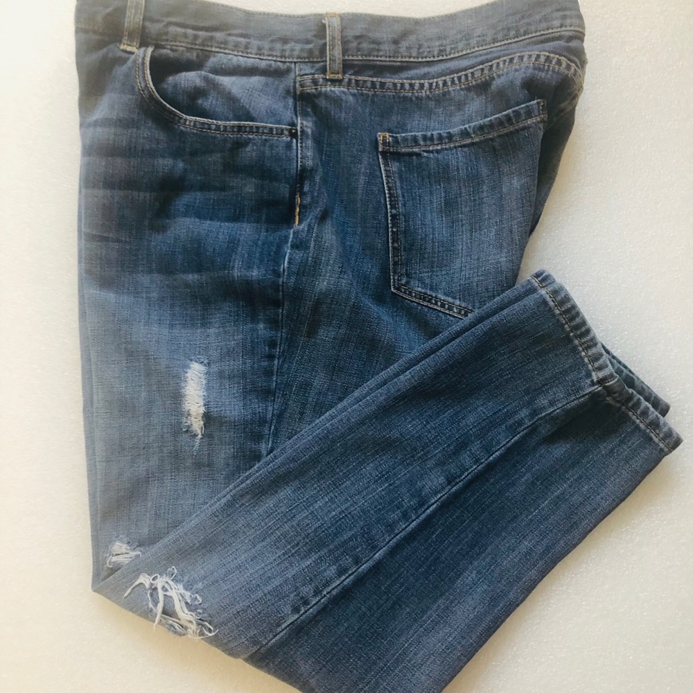 I Love Ronson Ripped Blue Jeans Size 16